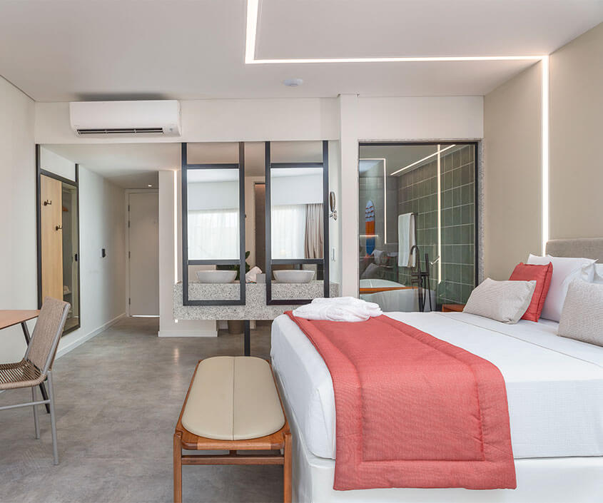 Varanda do apartamento com rede